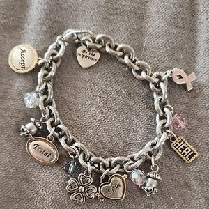 Vintage Brighton Bracelet with Inspirational Charms
